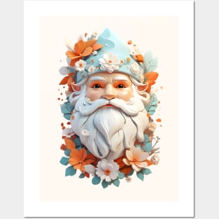 Cute Santa Face - Funny Christmas - Christmas Day - Santa Claus Posters and Art